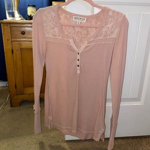 Light Pink Long Sleeve Top